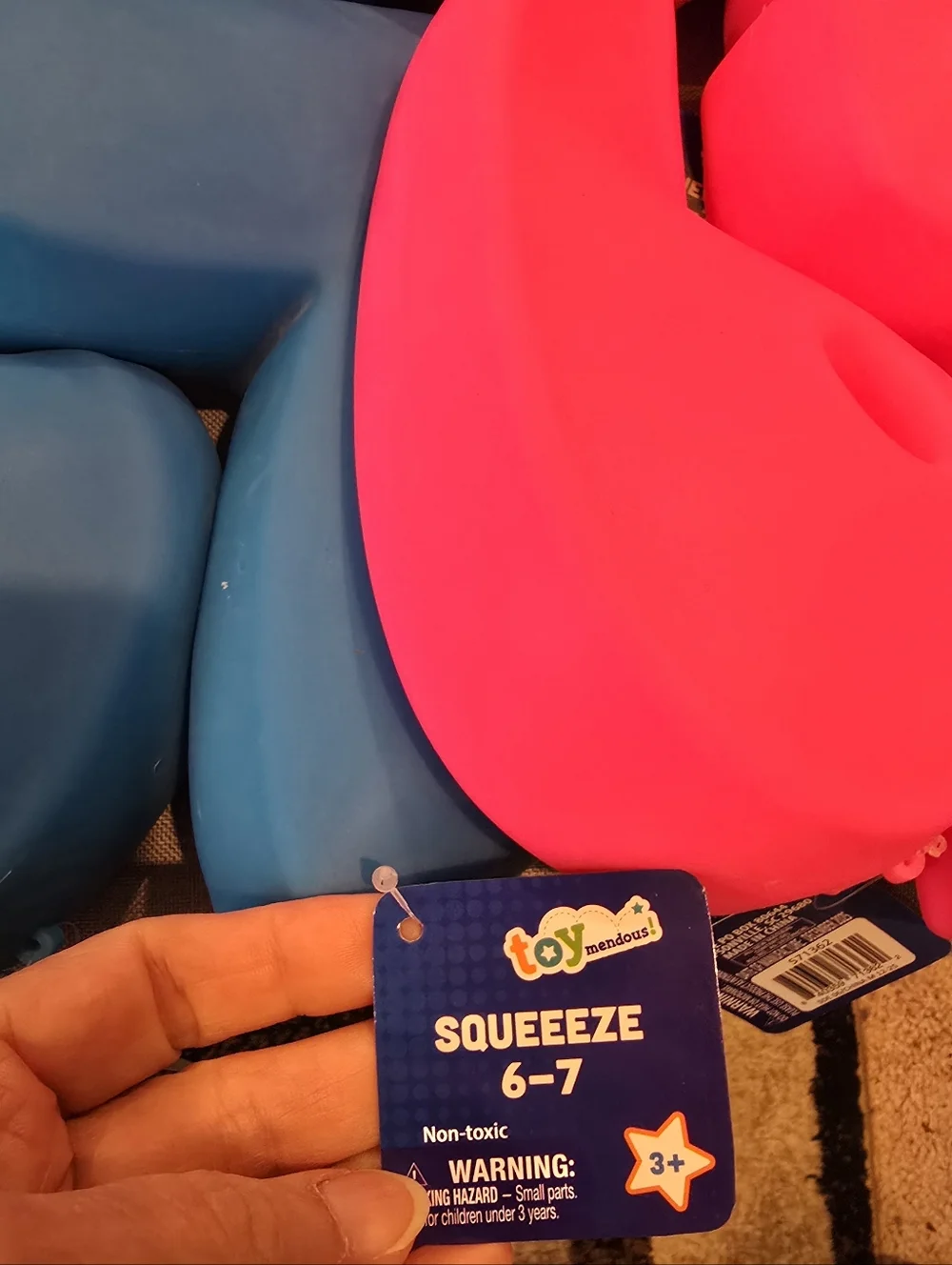 Pink OR Blue Set Of Squishy 6/7, Price Is For 1 Set